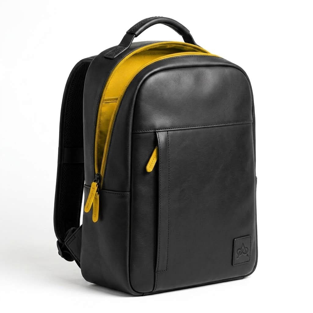 Aptitude 8 Backpack 1, Black Leather