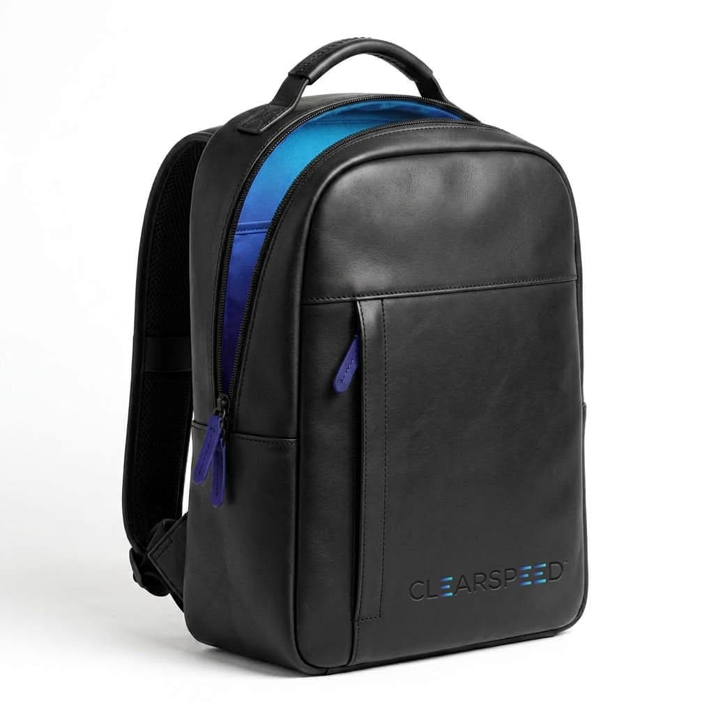 Clearspeed Backpack 3, Black Leather