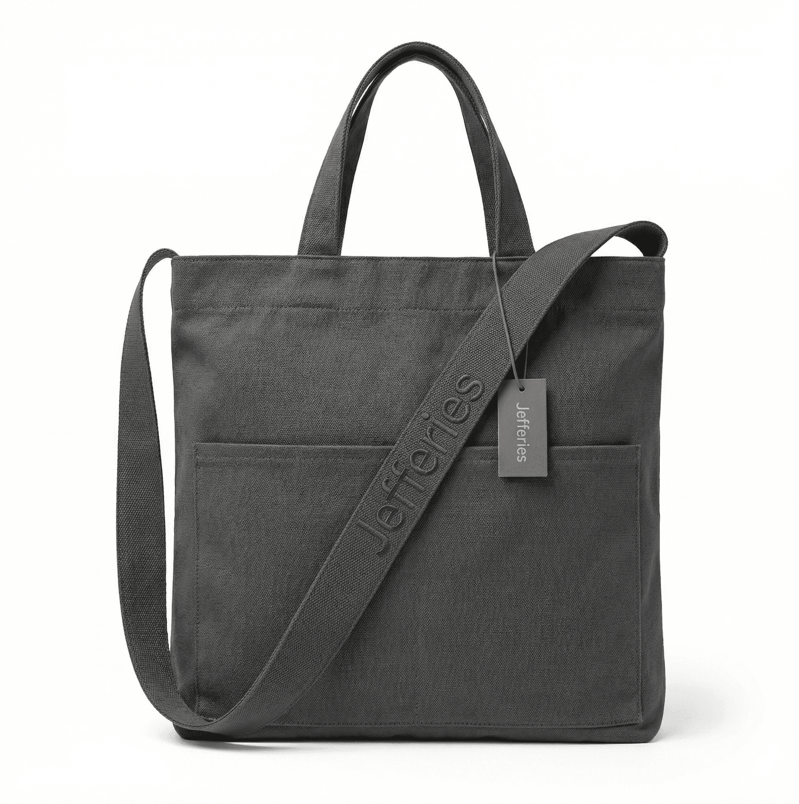 Peaceful Tote - Dark Grey (Tone on Tone)