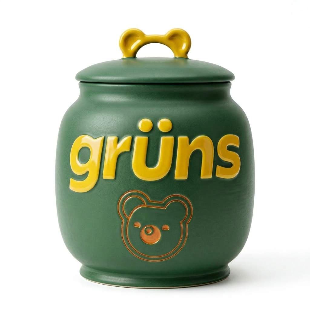 Gruns Cookie Jar Pure White Bg