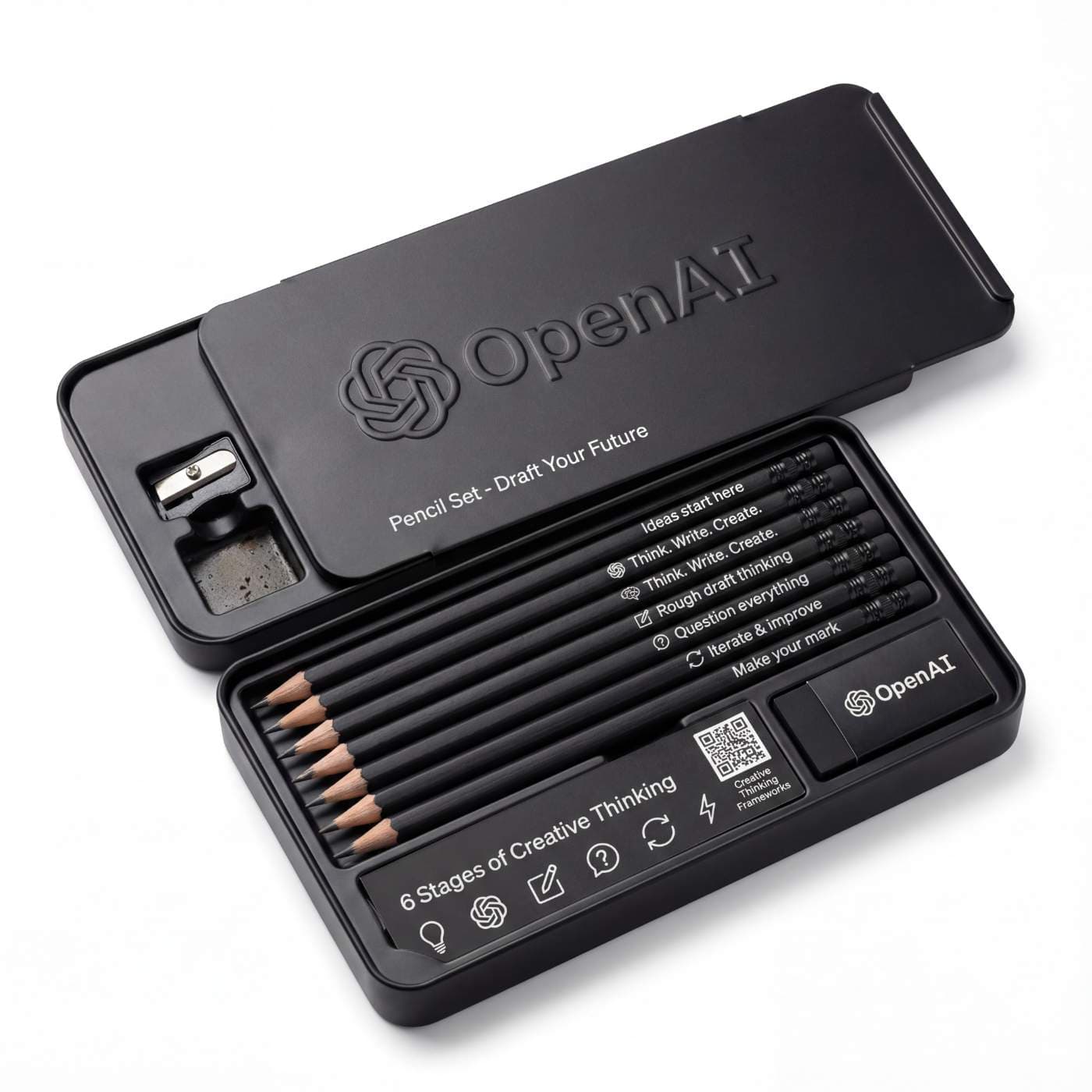 Pencil Set With Sharpener