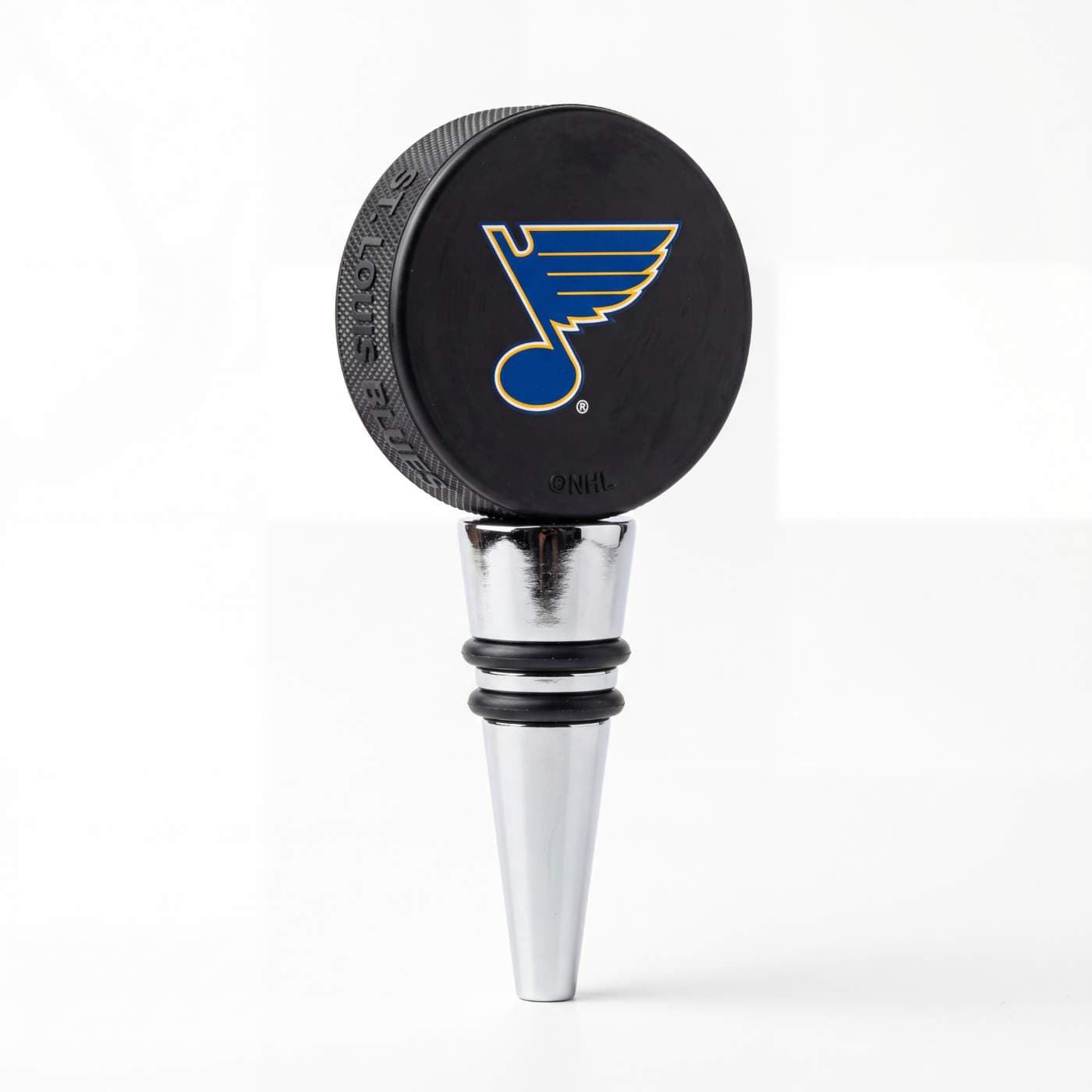 St Louis Blues Hockey Puck Wine Stopper