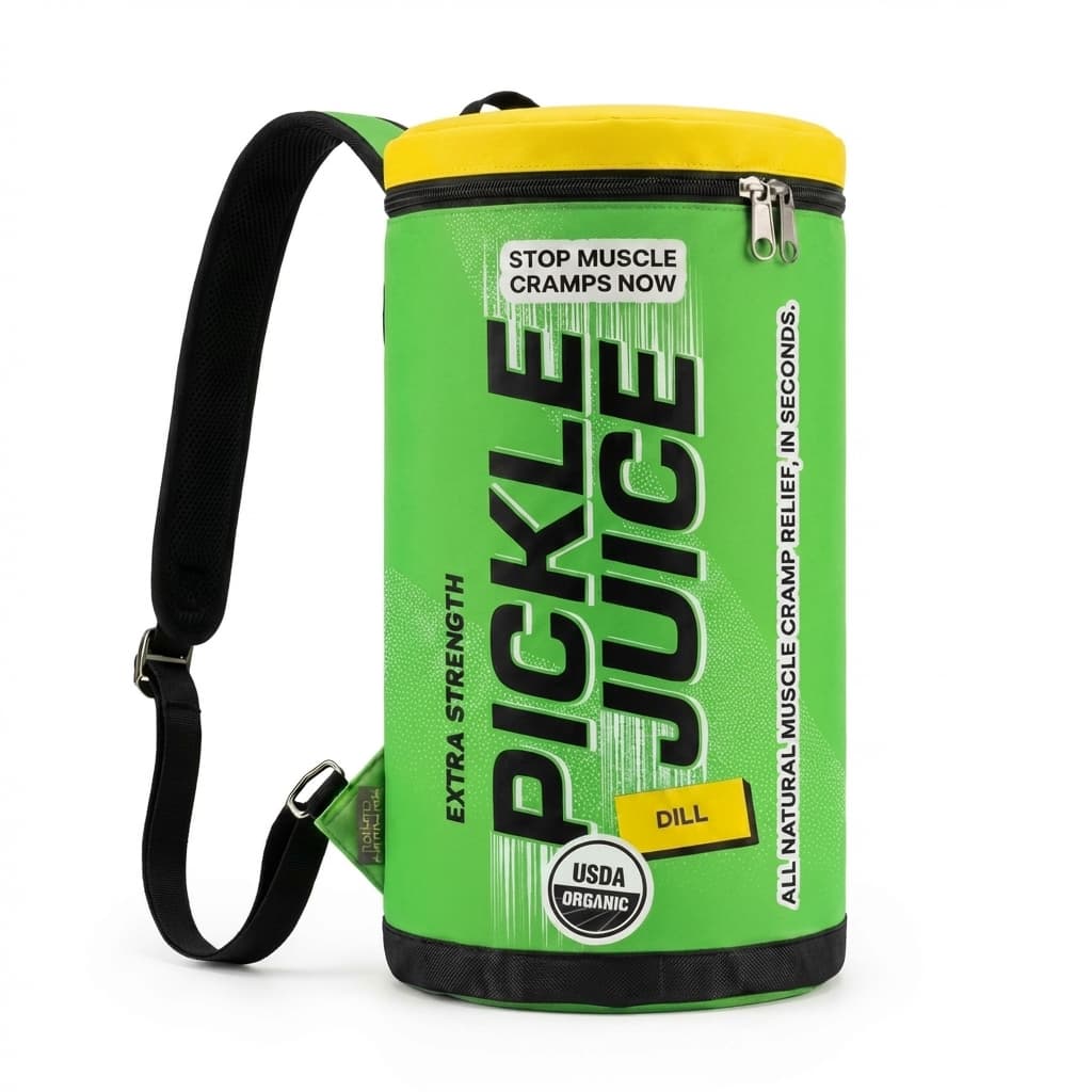 The Pickle Juice Company Cooler Bottle Bag Yellow Lid