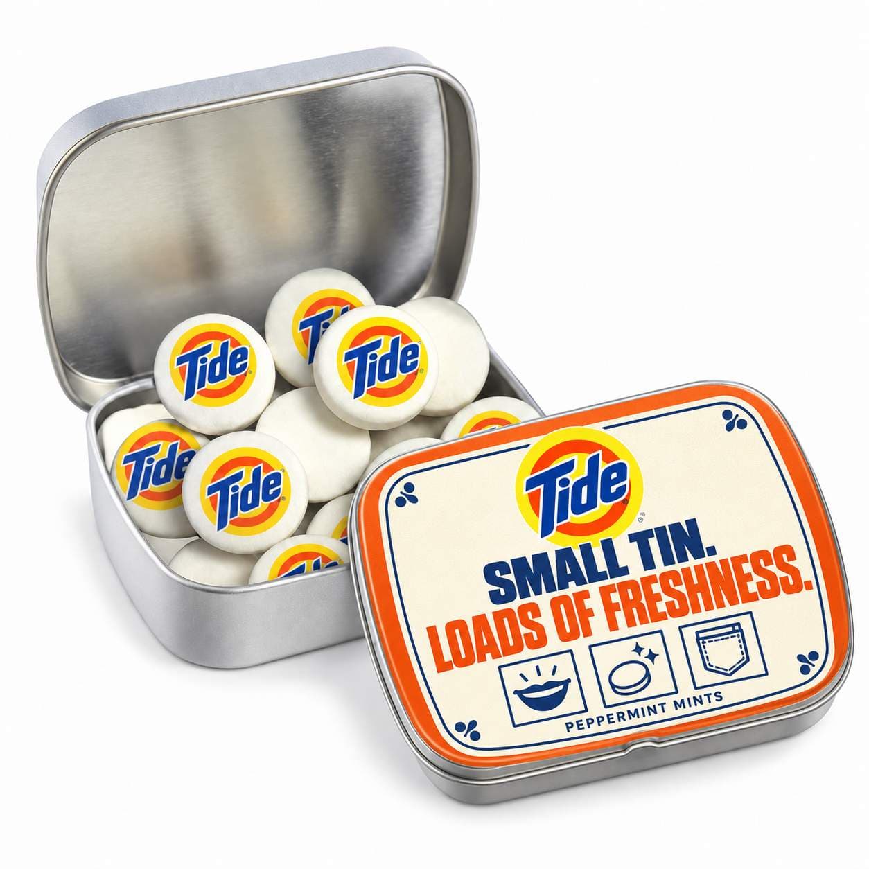 Domed Tin - Imprinted Round Mints