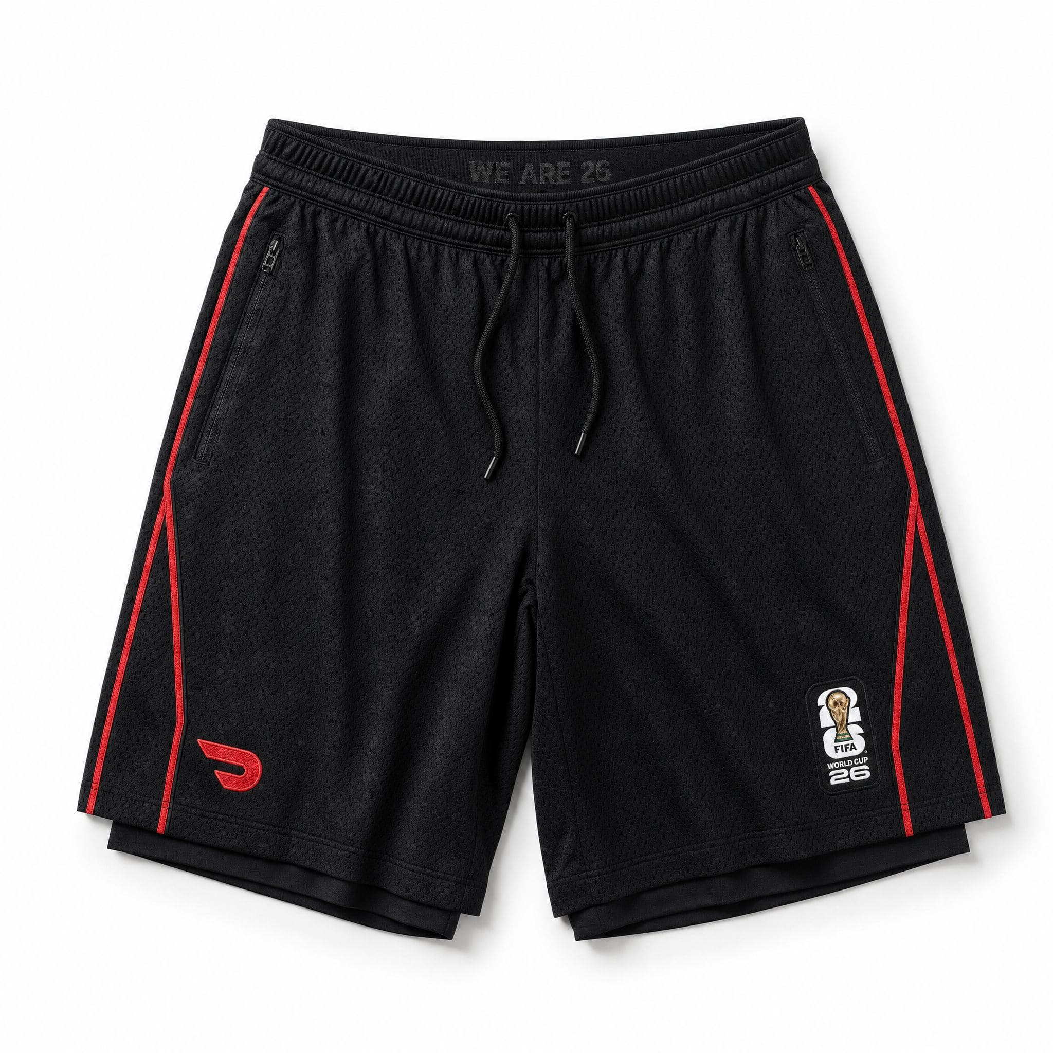 Premium DoorDash training shorts developed for match day events, fan activations, and branded experiences.