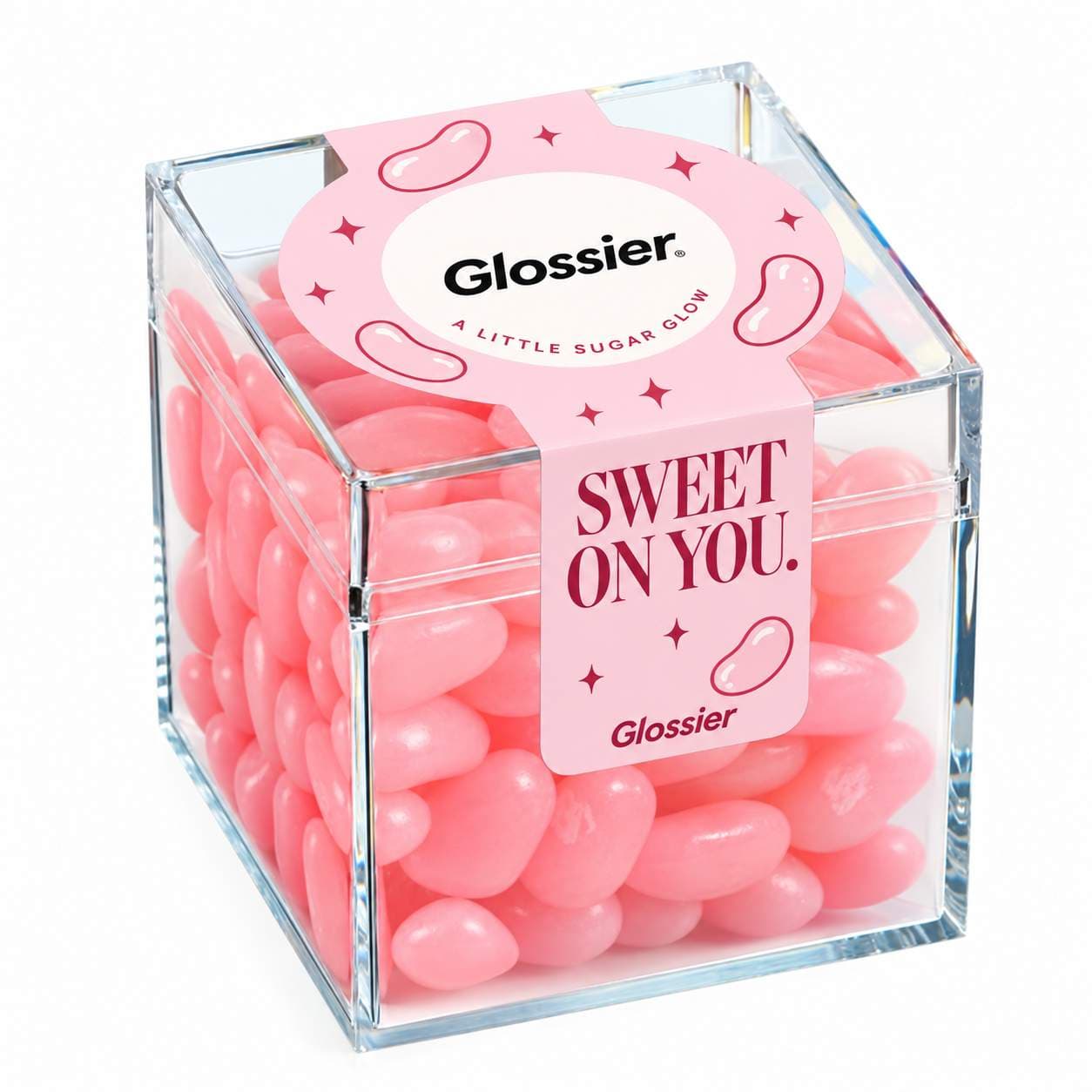 Signature Cube with Pink Jelly Belly® Jelly Beans